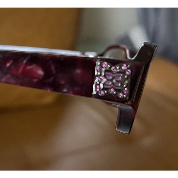 BCBG MAXAZRIA EYEGLASSES FRAME CARRIE Purple 51 15 L.130MM - Picture 5 of 8